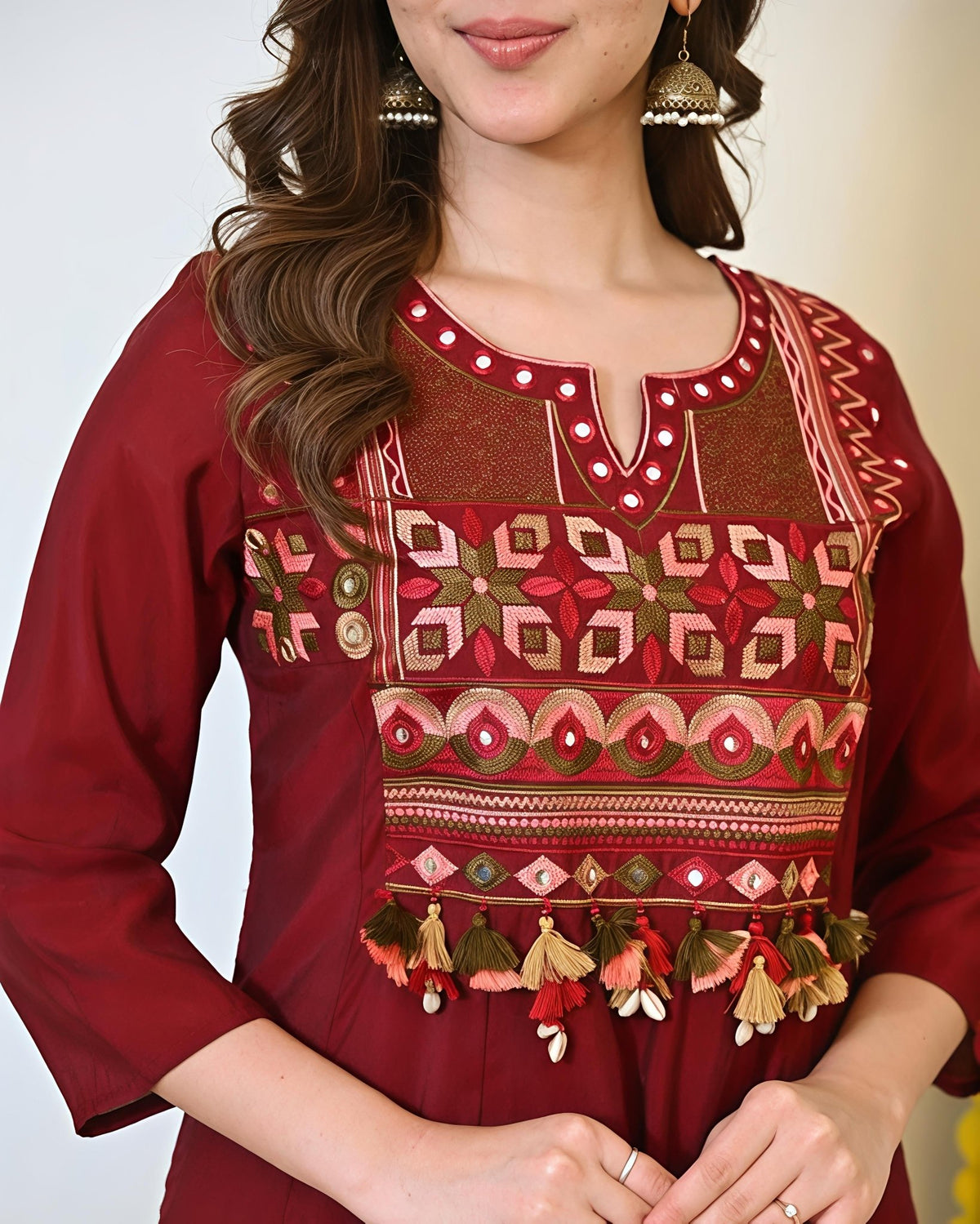 Artisanal Gotapatti Work Suit Set(SWSK45) - SortedMart