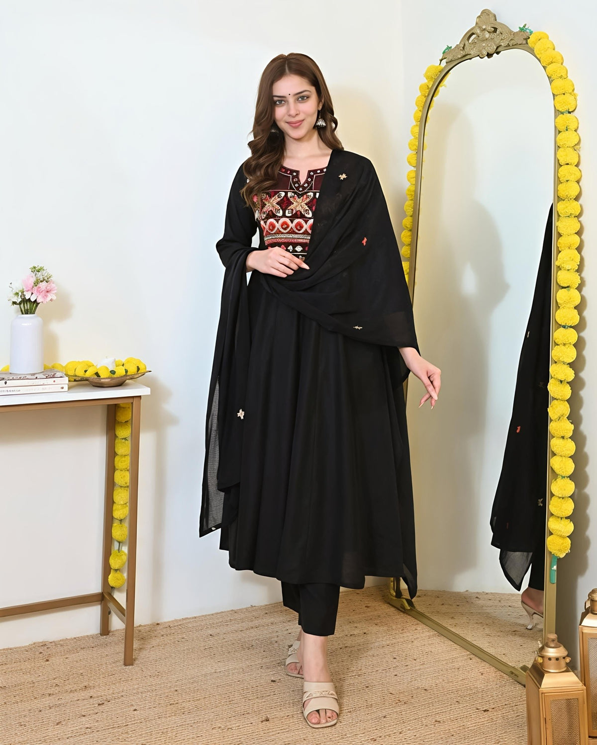 Artisanal Gotapatti Work Suit Set(SWSK45) - SortedMart