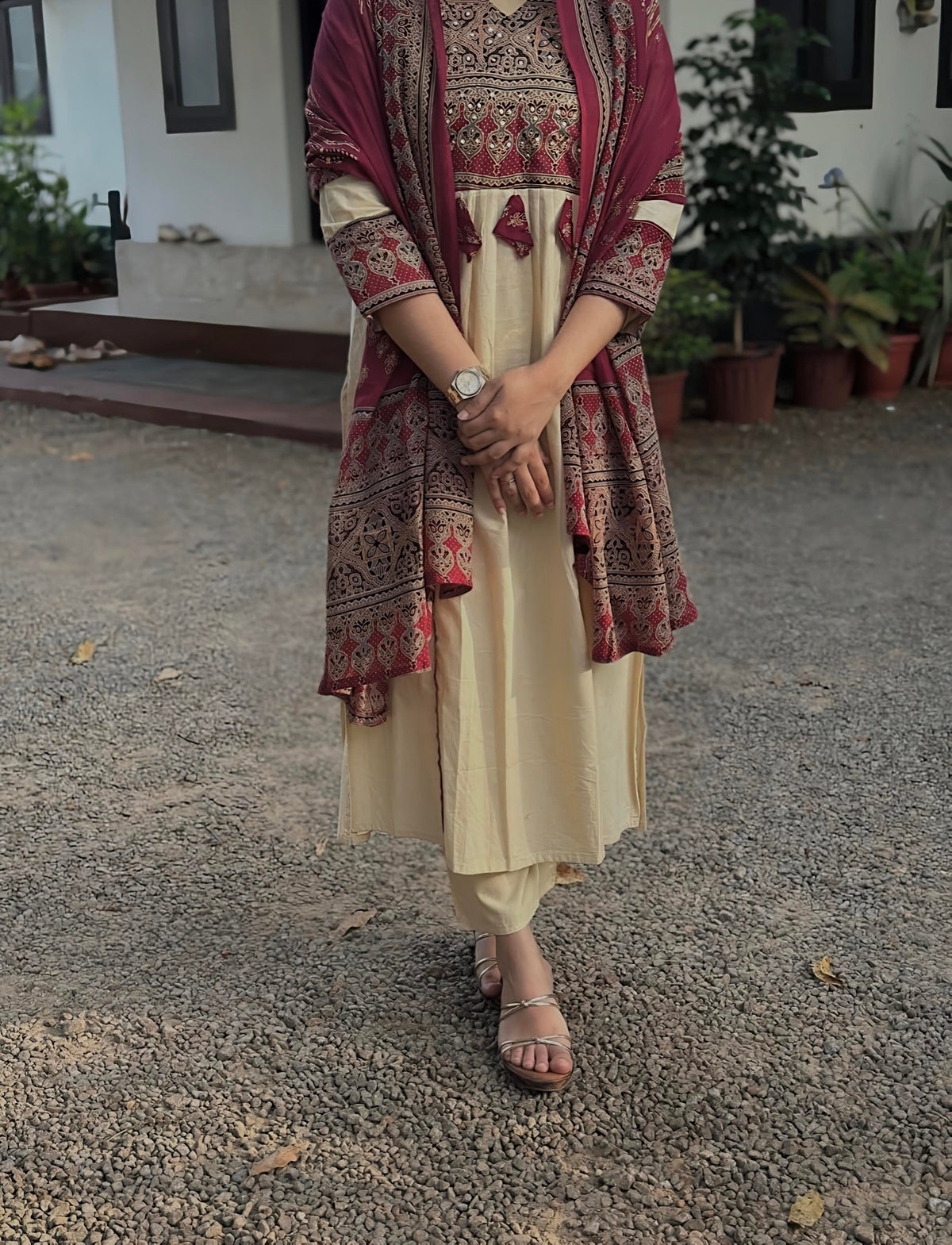 💞💞 Beautiful A-line Kurti with Original Mirror Work 🥰 🥰 (RD027) - SortedMart