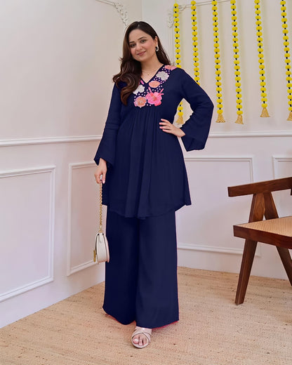 beautiful embroidery Fully Stitched Ready To Wear💃(SWSK55) - SortedMart