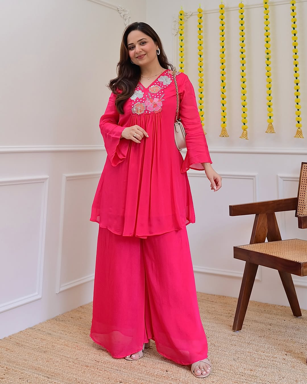 beautiful embroidery Fully Stitched Ready To Wear💃(SWSK55) - SortedMart