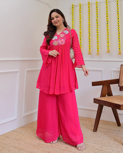 beautiful embroidery Fully Stitched Ready To Wear💃(SWSK55) - SortedMart