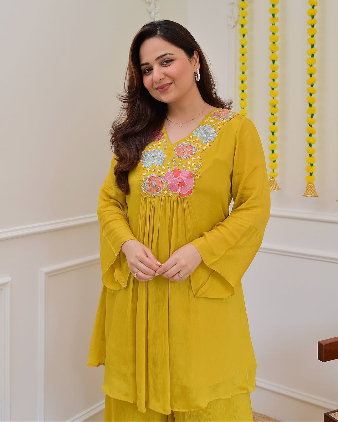 beautiful embroidery Fully Stitched Ready To Wear💃(SWSK55) - SortedMart