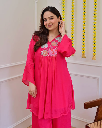 beautiful embroidery Fully Stitched Ready To Wear💃(SWSK55) - SortedMart