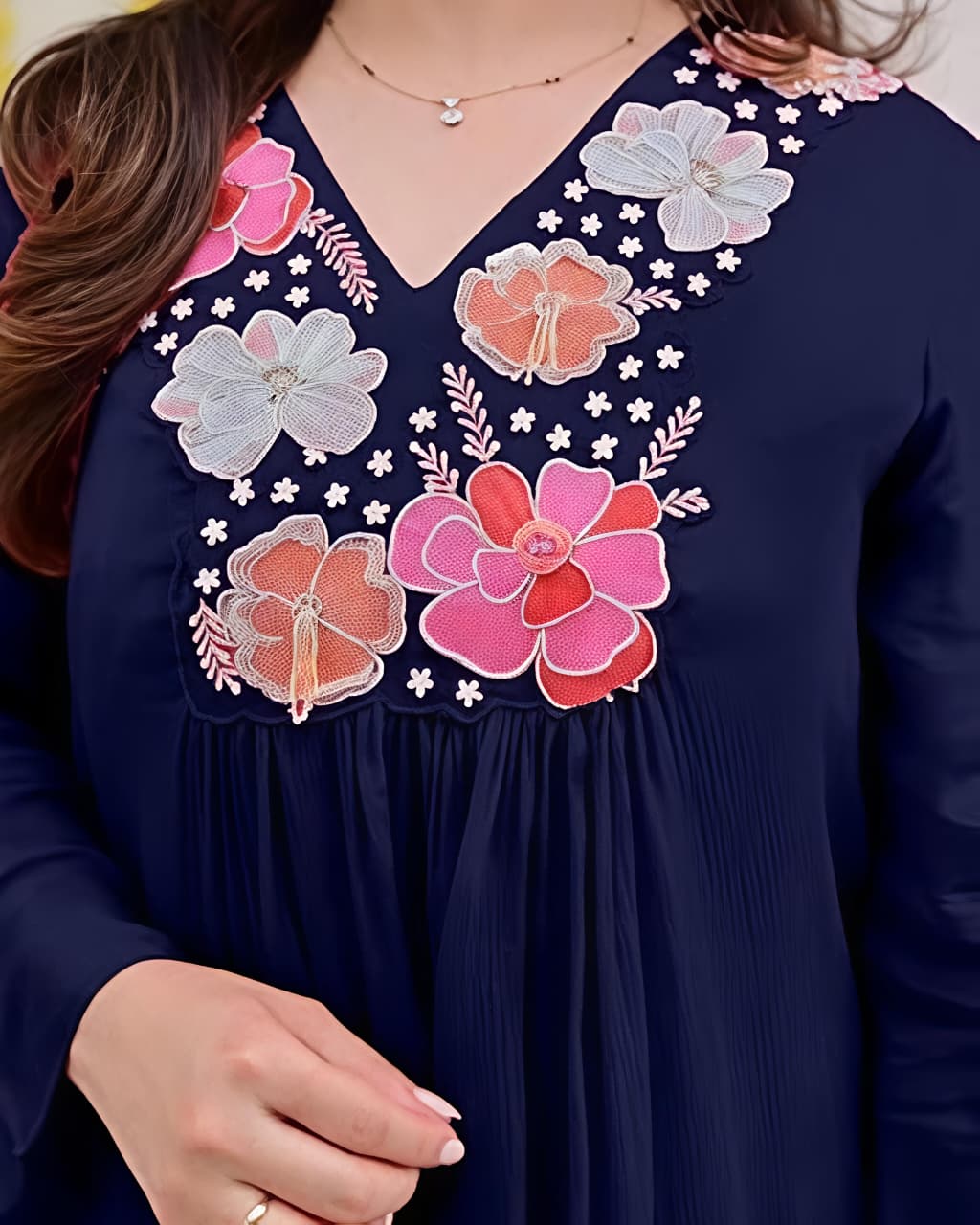 beautiful embroidery Fully Stitched Ready To Wear💃(SWSK55) - SortedMart