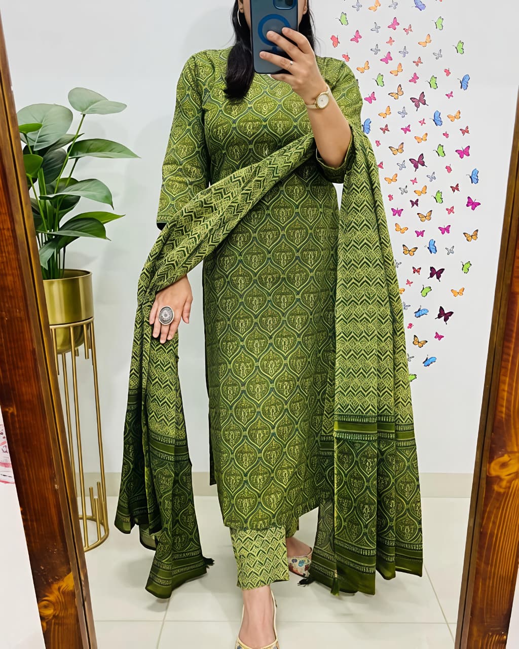 💃 Beautiful Floral Printed Cotton Kurti(SWSK54) - SortedMart