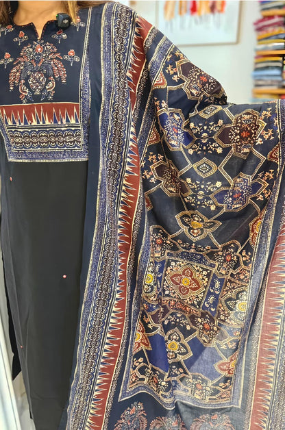 Classic Ethnic Printed Kurta Set with Dupatta for Daily & Festive Wear(RD30) - SortedMart