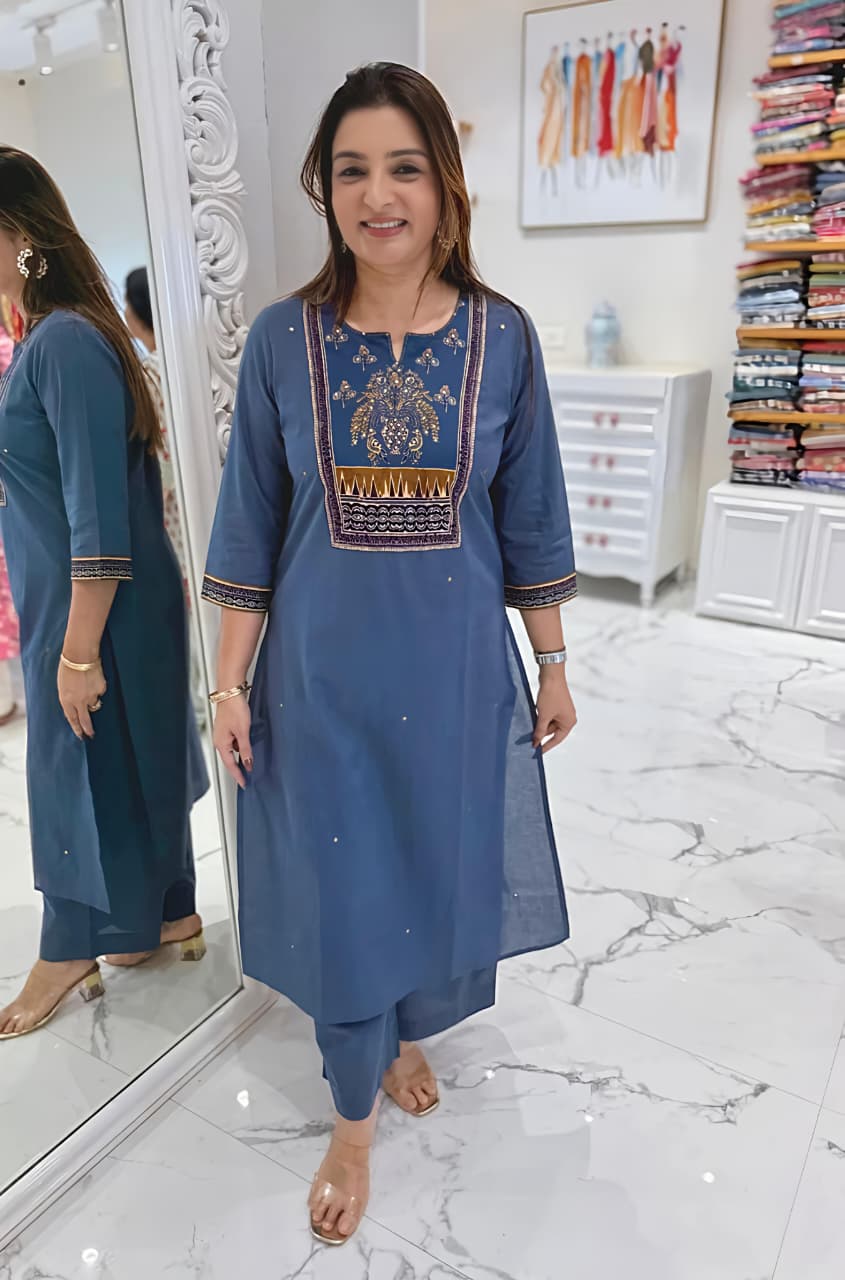 Classic Ethnic Printed Kurta Set with Dupatta for Daily & Festive Wear(RD30) - SortedMart