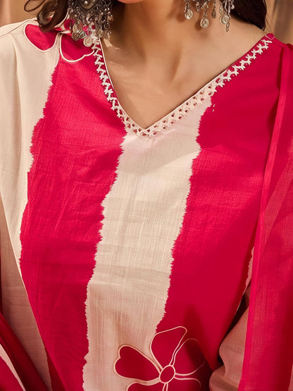 Designer Festive Wear Kurta Set with Statement Dupatta(SWSK43) - SortedMart