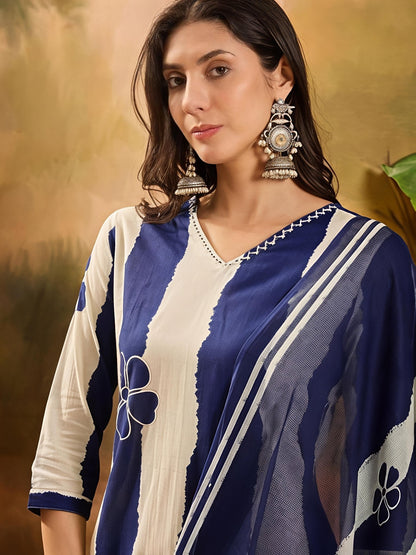 Designer Festive Wear Kurta Set with Statement Dupatta(SWSK43) - SortedMart