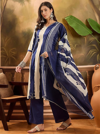 Designer Festive Wear Kurta Set with Statement Dupatta(SWSK43) - SortedMart