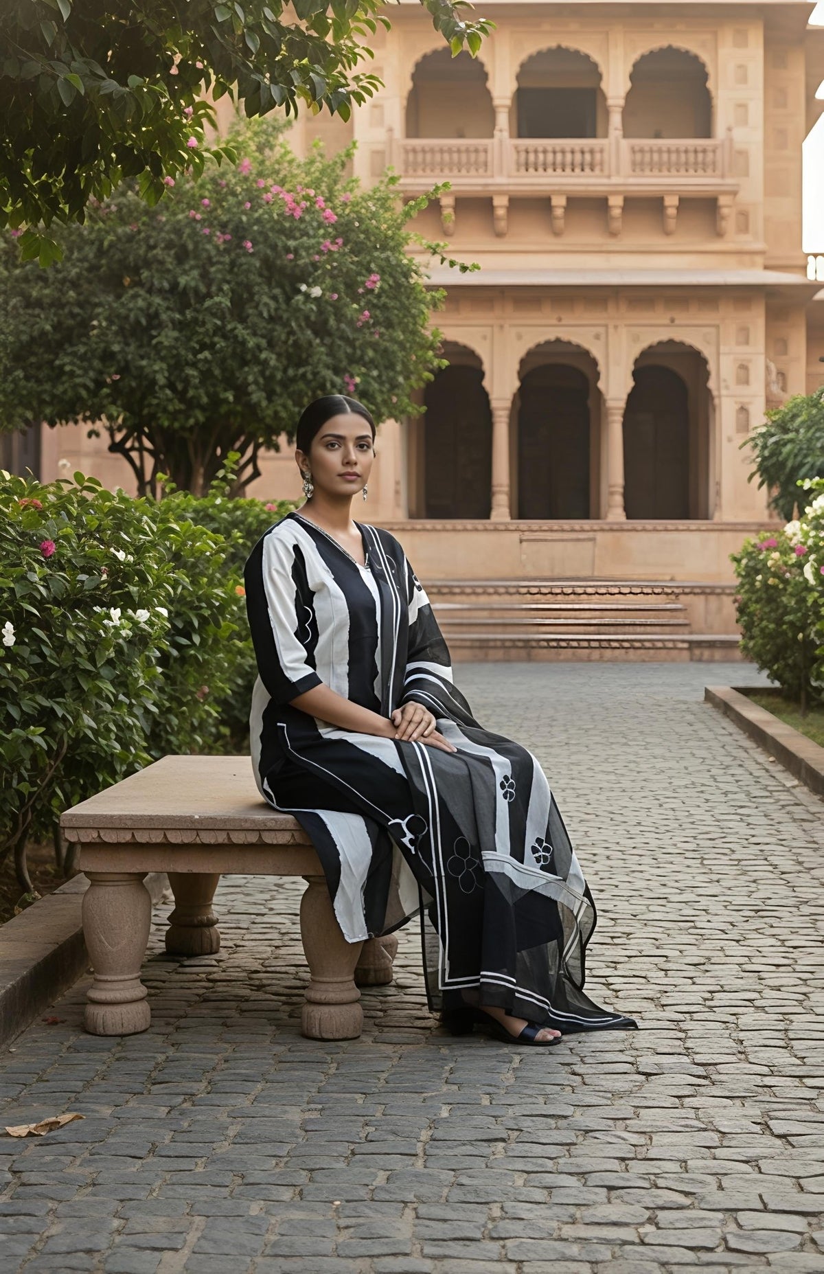 Designer Festive Wear Kurta Set with Statement Dupatta(SWSK43) - SortedMart