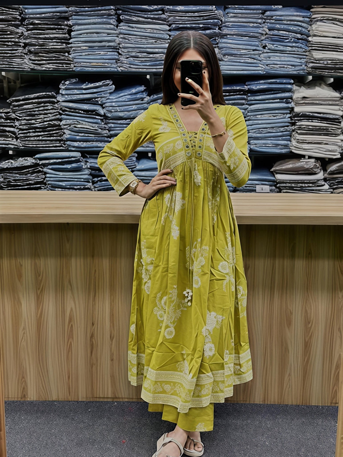 Elegant Floral Printed Kurta with Dupatta for Women(SWSK40) - SortedMart