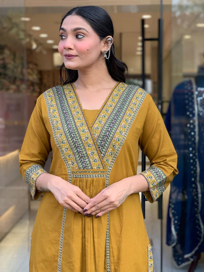 Look straight out of a dreamy movie set as you turn around and walk in this elegant flaired suit ! The perfect of traditional wear (SWSK35) - SortedMart