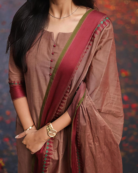NEW ARIVELLS KASTURI SUIT SET ❣️😍❣️😍(SWSK51) - SortedMart