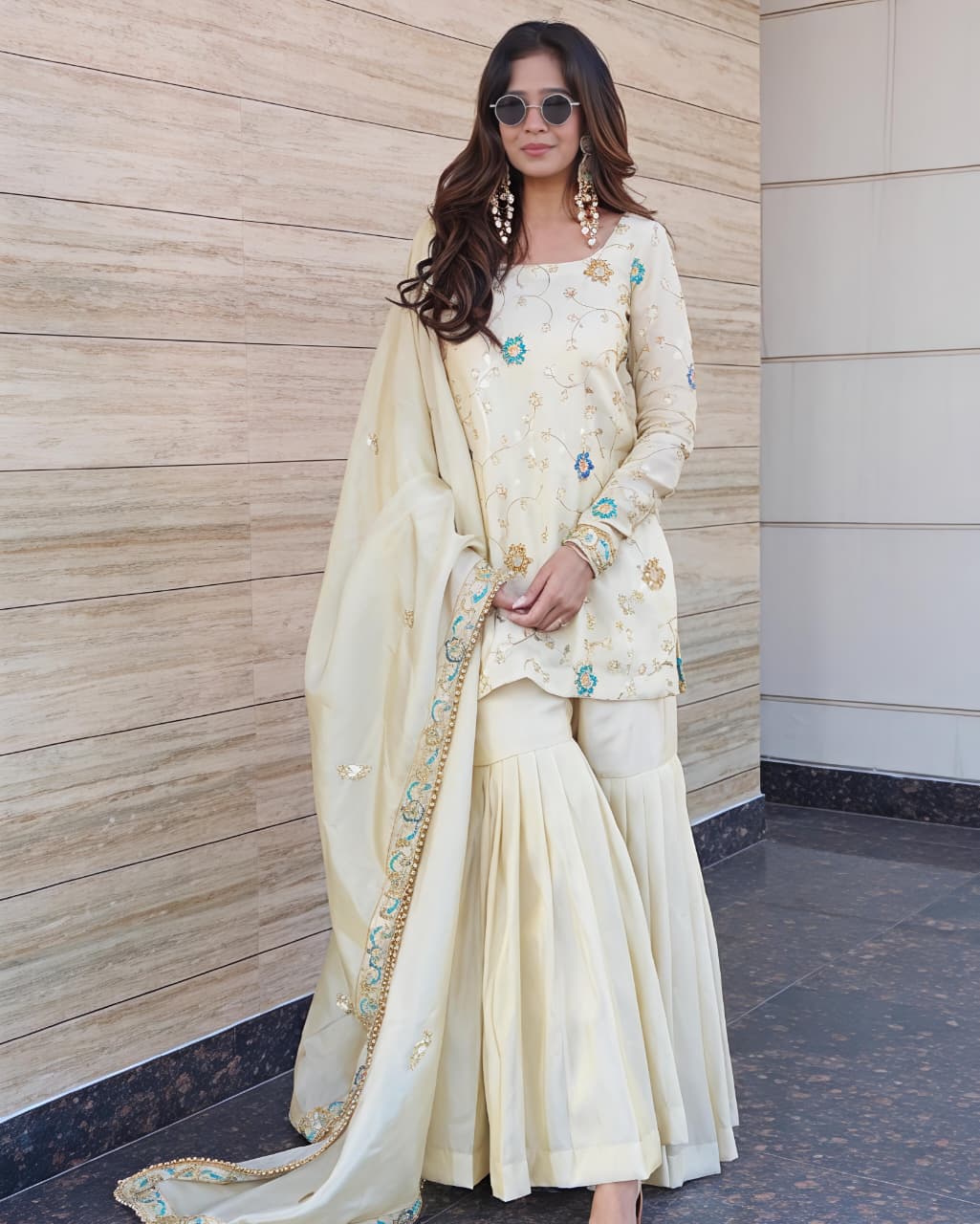 NEW LAUNCHING 3 PIECE SHARARA SET (RRRD33) - SortedMart
