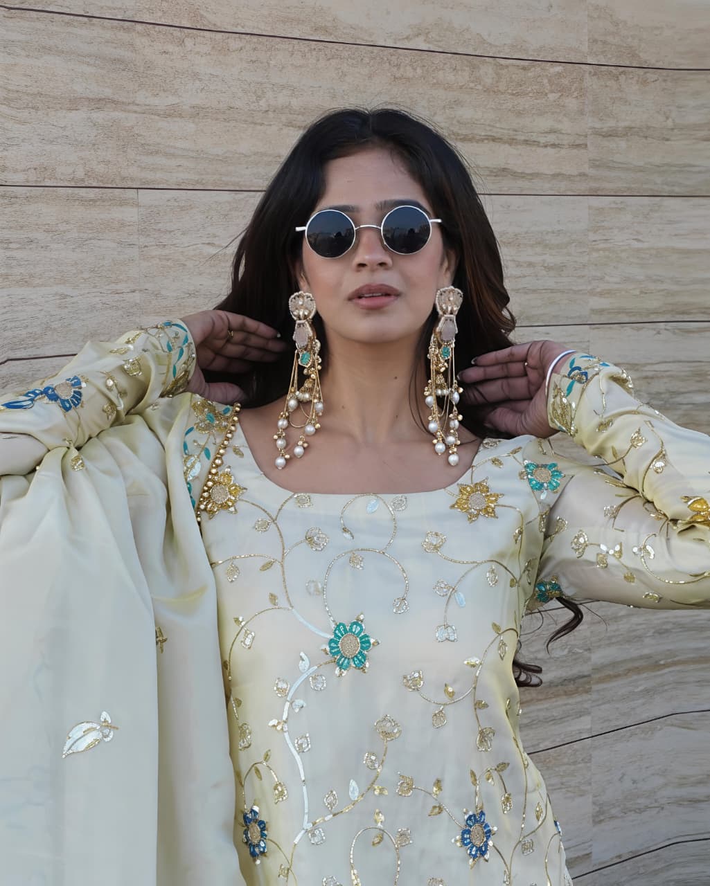 NEW LAUNCHING 3 PIECE SHARARA SET (RRRD33) - SortedMart