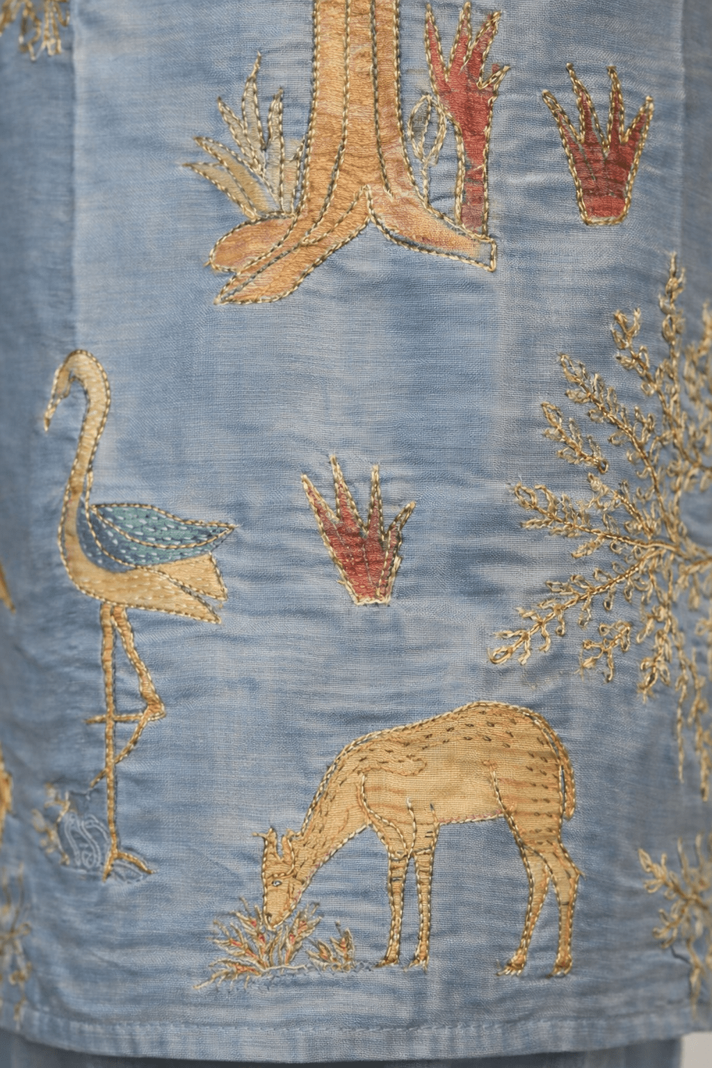 Powder Blue Nature-Inspired Printed Kurta Set (SWDH23) - SortedMart