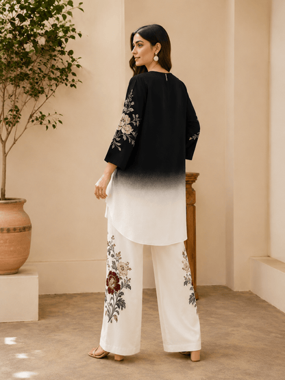 Retro Geometric Plus Size Co-Ord Set - SortedMart