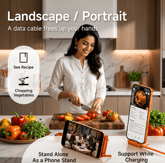 Sorted 2 in 1 detachable Charging Cable Stand - SortedMart