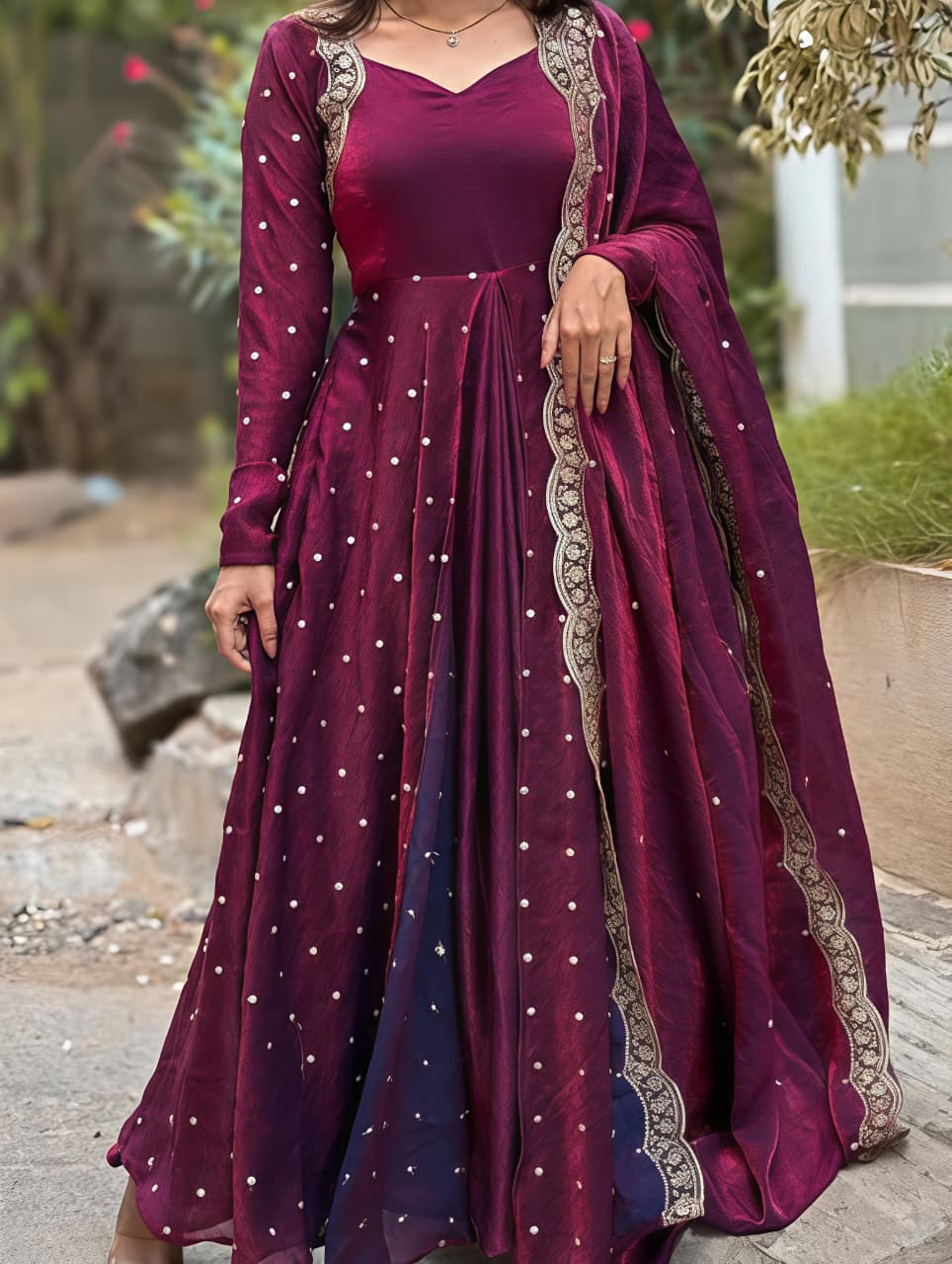 This Exquisite Georgette anarkali (RRRD30) - SortedMart