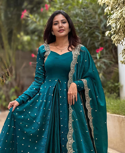This Exquisite Georgette anarkali (RRRD30) - SortedMart