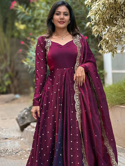 This Exquisite Georgette anarkali (RRRD30) - SortedMart