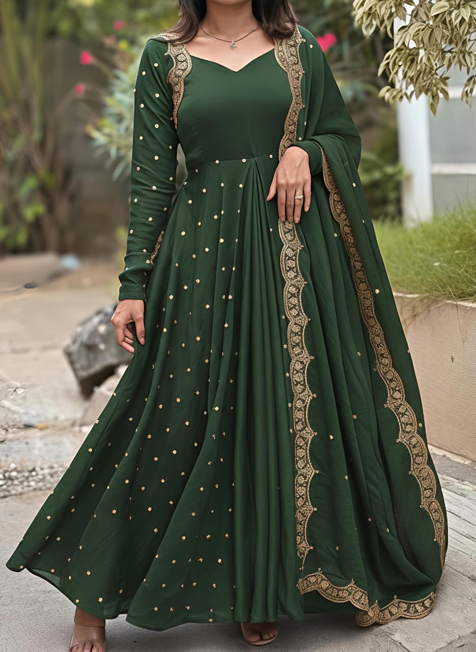 This Exquisite Georgette anarkali (RRRD30) - SortedMart