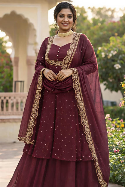 Tradition Meets Modern Grace in This Stunning Ethnic Ensemble (RRRD31) - SortedMart