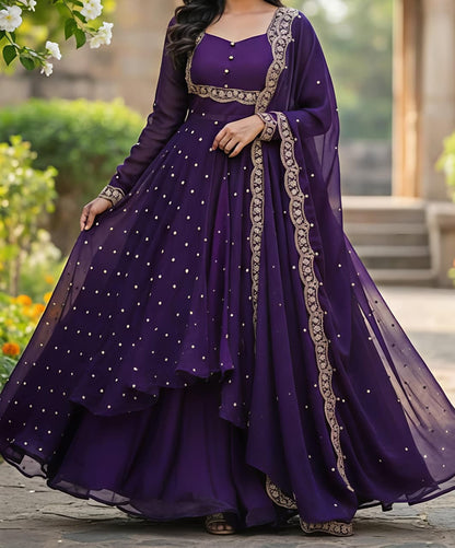 Tradition Meets Modern Grace in This Stunning Ethnic Ensemble (RRRD31) - SortedMart