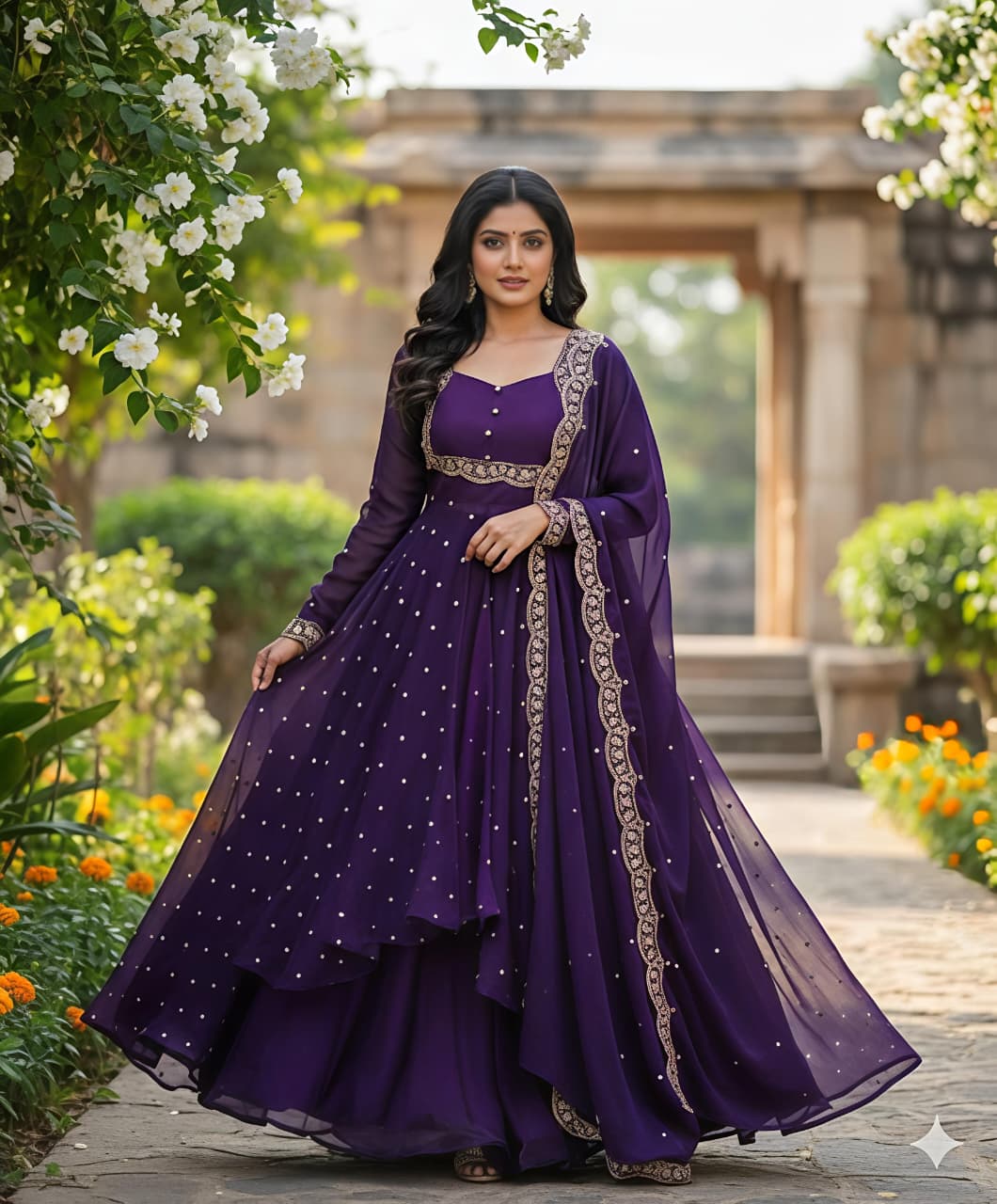 Tradition Meets Modern Grace in This Stunning Ethnic Ensemble (RRRD31) - SortedMart