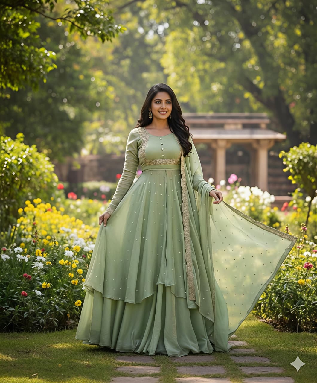 Tradition Meets Modern Grace in This Stunning Ethnic Ensemble (RRRD31) - SortedMart
