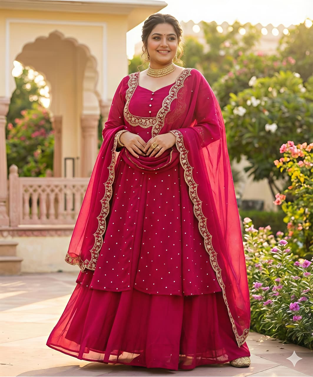 Tradition Meets Modern Grace in This Stunning Ethnic Ensemble (RRRD31) - SortedMart