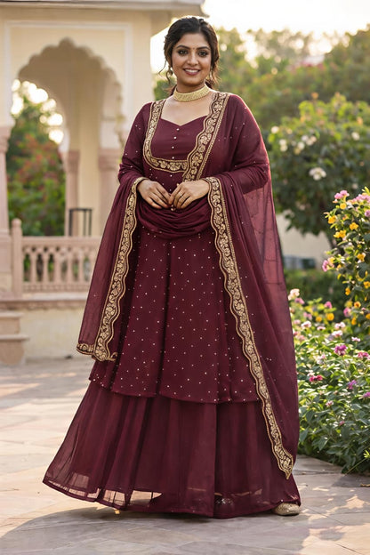 Tradition Meets Modern Grace in This Stunning Ethnic Ensemble (RRRD31) - SortedMart
