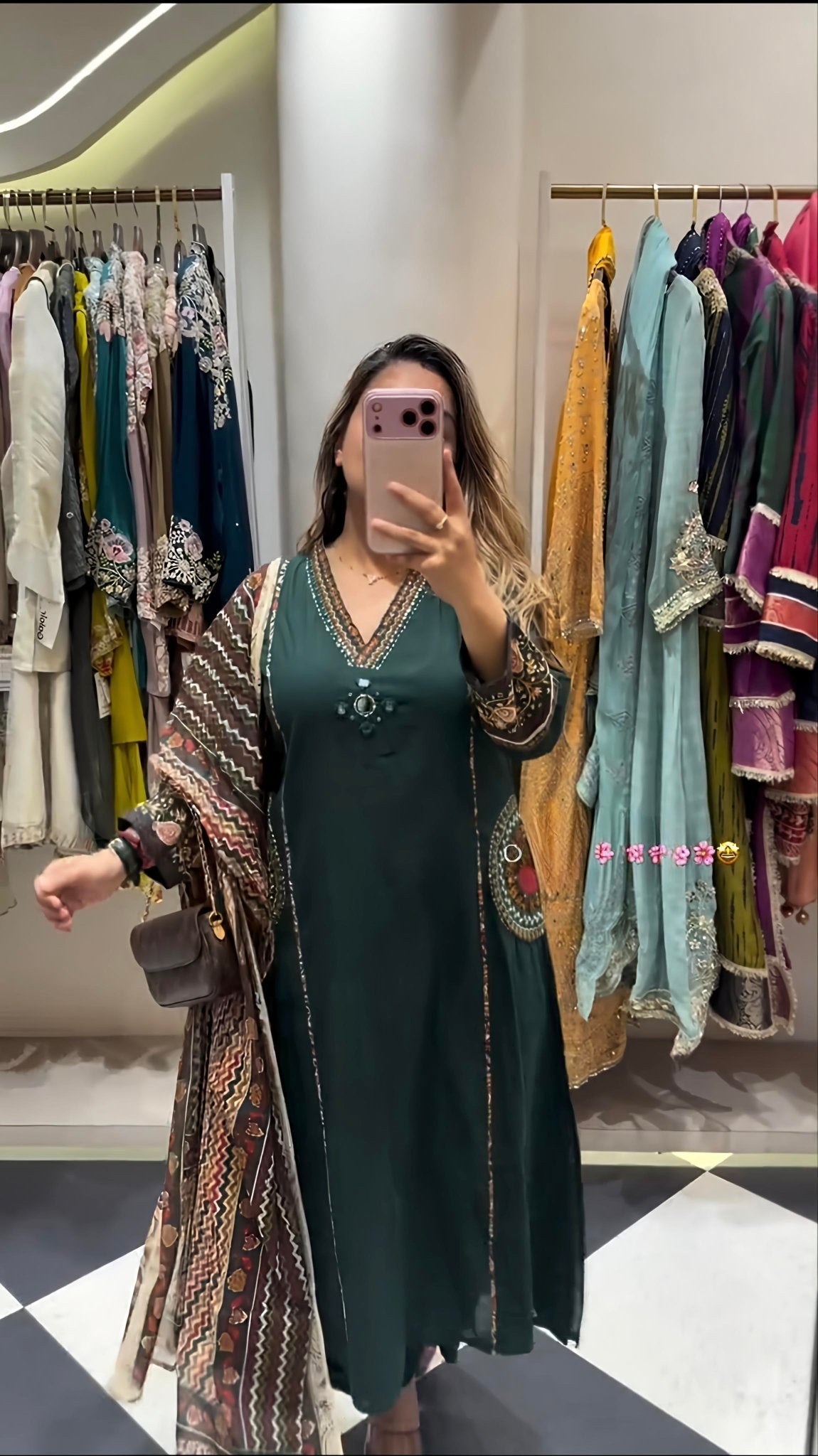 Women’s Embroidered Kurta Pant Set with Dupatta (RD33) - SortedMart
