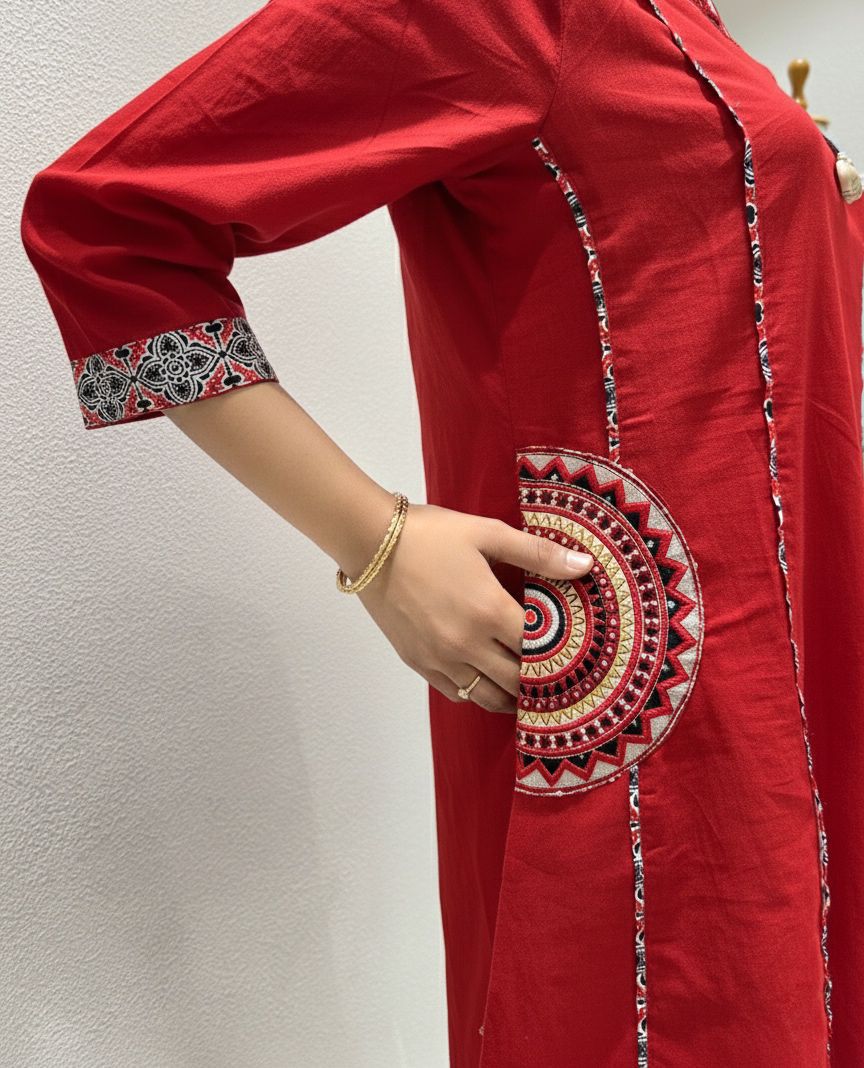 Women’s Embroidered Kurta Pant Set with Dupatta (RD33) - SortedMart